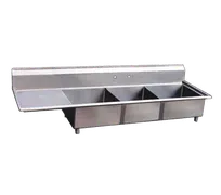 product of Omcan USA 22115 (3) Three Compartment Sink