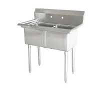 product of Omcan USA 22119 (2) Two Compartment Sink