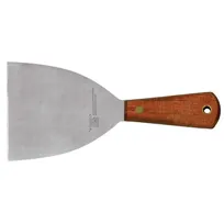 product of Omcan USA 23738 Pan Scraper Dough Cutter, 4" Wood Handle, Stainless Steel Blade, Skull Design