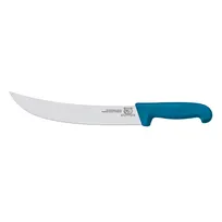 product of Omcan USA 23886 Steak Knife - 12" Curved Steel Blade, Super Fiber Blue Handle, Stamped, 12" Length