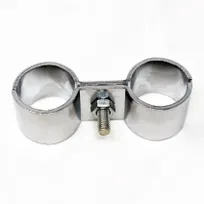 product of Omcan USA 24827 Post Clamp, Chrome Finish, Steel, Heavy-Duty Wire Shelving Accessory for Commercial Kitchens