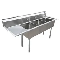 product of Omcan USA 25259 (3) Three Compartment Sink