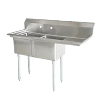 product of Omcan USA 25268 (2) Two Compartment Sink