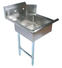 product of Omcan USA 28480 26" Stainless Steel Soiled Dishtable with Sink – 10” Splash Height / Left‑to‑Right