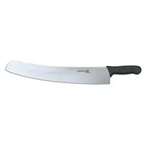 product of Omcan USA 31356 Pizza Rocker Knife, 18" Black DR Plastic/Poly Handle, Stainless Steel Blade