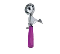 product of Omcan USA 34848 Ice Cream Scoop, 3/4 oz Thumb‑Press, Stainless Steel with Orchid Purple Handle