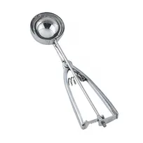 product of Omcan USA 34852 Ice Cream Scoop Disher, 2.75 Oz, 2-1/4" Diameter, Steel Squeeze Handle, Solid Metal