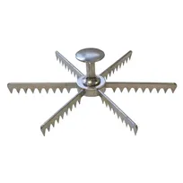 product of Omcan USA 34861 Pie Marker, 9" Diameter, 6-Slice Skull Design, Metal Construction