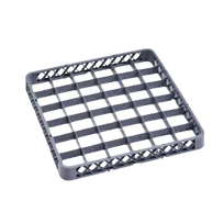 product of Omcan USA 37876 Dishwasher Rack Extender, 19-3/4"W x 19-3/4"D x 2"H, 6 Row, Gray Full Size Cup Extender