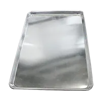 product of Omcan USA 39530 Bun Sheet Pan, 13" X 18" Half-Size Sheet, 20-Gauge Aluminum, Solid Uncoated