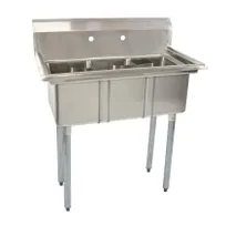 product of Omcan USA 39761 (3) Three Compartment Sink