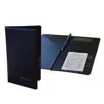product of Omcan USA 39789 Check Holder With Credit Card Slot, Double A Panel, Black 5" x 9", Thank You Imprint