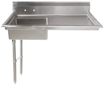 product of Omcan USA 40189 - 50" Undercounter Soiled Dishtable - Stainless Top, 20"x20" Sink / Left‑to‑Right
