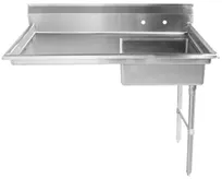 product of Omcan USA 40190 50" Soiled Undercounter Dishtable - 20"x20" Sink, 18 Gauge Top / Right to Left