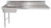 product of Omcan USA 40191 62" Soiled Undercounter Dishtable - 18 Gauge Top - 20"x20" Sink / Left‑to‑Right