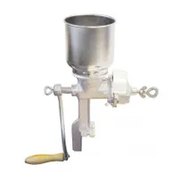 product of Omcan USA 41158 Food Mill, 15½"×11"×14¾" Crank, Course‑to‑Fine Grind, Cast Iron, Clamps 1½" Thick
