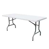 product of Omcan USA 41596 Folding Table, 72"W x 30"D, Molded Plastic Top, Durable Lightweight Design