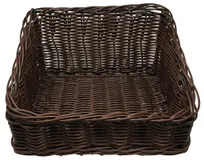product of Omcan USA 43111 Wicker Serving Basket, 14.5" x 16.5" x 10", Rectangular, Restaurant Food Basket