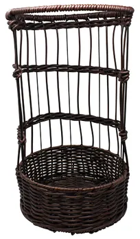 product of Omcan USA 43112 - 20" Round Wooden Wicker Restaurant Food Serving Basket