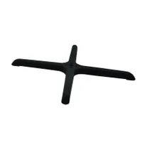 product of Omcan USA 43155 Table Base – 30" x 30" Black Metal Cross-Shaped Base for Column #43206