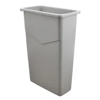 product of Omcan USA 43299 Recycling Container, 20‑Gallon Rectangular Bin, 1‑Stream Gray Polyethylene