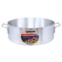 product of Omcan USA 43360 Brazier Pan, 20" Diameter, 21-24 Qt Aluminum Construction, No Cover
