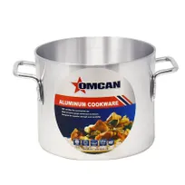 product of Omcan USA 43366 Stock Pot, 8-Qt, 9" Diameter x 7.5" Deep, Dual Handles, Aluminum, NSF