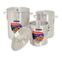 product of Omcan USA 43370 Stock Pot, 24 Qt, 12-3/5" Diameter x 11-2/5" Deep, Dual Handles, Aluminum, NSF