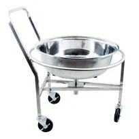 product of Omcan USA 43469 Roto Cart, 31"W x 36.5"D x 39.75"H, Stainless Steel, 3 Welded Wheels