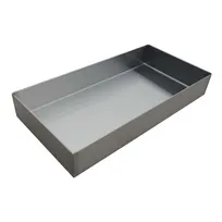 product of Omcan USA 43498 Tapered Bun & Sheet Pan, 10" x 12", 18-Gauge Stainless Steel, Dishwasher Safe