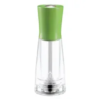 product of Omcan USA 43671 - Tosca Pepper Mill, 6" Tall, Green, Beech Wood & Acrylic Base, Conic Mechanism