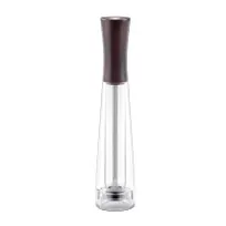 product of Omcan USA 43674 Pepper Mill – 10" Tall Beech Wood with Acrylic Base, Metal Mechanism, Made in Italy