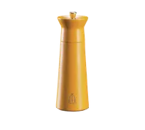 product of Omcan USA 43708 Nabucco Salt Mill, 5.91" Tall, Orange, Beech Wood Body - Made in Italy