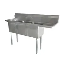 product of Omcan USA 43757 (3) Three Compartment Sink