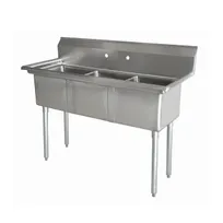 product of Omcan USA 43776 (3) Three Compartment Sink