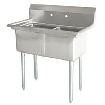 product of Omcan USA 43791 (2) Two Compartment Sink