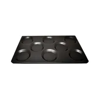 product of Omcan USA 44546 Roasting Pan, 12" x 20" 1" Depth, 1‑1/2" Thick, 8 Nonstick Stainless Steel Molds