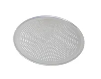 product of Omcan USA 44553 Commercial Pizza Pan, 16" Round Perforated Aluminum Tray, Ideal for Even Baking