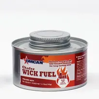 product of Omcan USA 44579 Chafing Dish Fuel, Wick-Powered 4-Hour Burn Time, Twist-Cap for Heat, Accessory