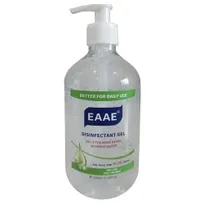 product of Omcan USA 46669 Hand Sanitizer Gel, 500 ml Clear Bottle, 75% Alcohol, Pump Dispensing