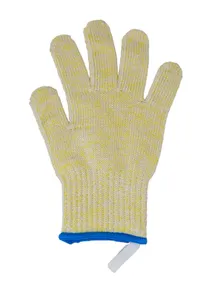 product of Omcan USA 47256 Cut-Resistant Reversible 5-Finger Glove, Medium, Green Band, Cut-Proof Material