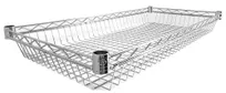 product of Omcan USA 47323 Wire Food Display Basket, Rectangular 18" x 36" x 3", Chrome Plated Construction