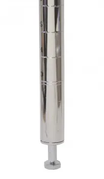 product of Omcan USA 47682 Omcan USA NSF 8" Stationary Wire Shelving Post, Chrome Finish, 9" Height, Leveler