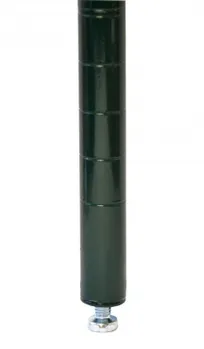 product of Omcan USA 47683 Omcan USA NSF 8" Black Epoxy Wire Shelf Post, 9" Height, Stationary, Leveler Included