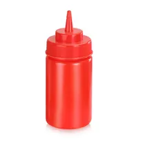 product of Omcan USA 48104 Condiment Squeeze Bottle, 12 oz Wide‑Mouth Red Plastic, BPA‑Free, Single Tip