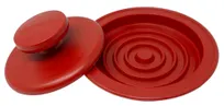 product of Omcan USA 48112 Red Plastic Hamburger Patty Press, High-Impact Polystyrene