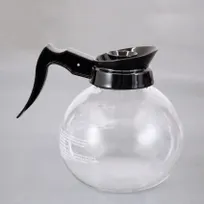 product of Omcan USA 69224 Coffee Decanter, 1.8 Liter (61 Oz) Glass Carafe With Black Handle