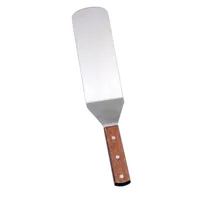 product of Omcan USA 80005 Flexible Turner, 7" Blade x 2" Width, Stainless Steel Blade, Short Wooden Handle