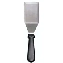 product of Omcan USA 80035 Hamburger Turner – 5-1/8" x 2-7/8" Stainless Steel Blade, Black Plastic Handle