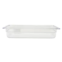 product of Omcan USA 80039 1/2-Size Clear Polycarbonate Food Pan, 12-4/5" x 10-7/16" x 2-1/2" Deep, NSF